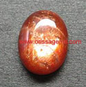 Natural Sun stone cabochon from orissa gems.com