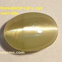 Natural Chrysoberyl cat's eye gems from orissa gems