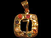Navratna Gold Pendant no.7,from orissa gems