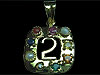 Navratna silver Pendant no.2,from orissa gems