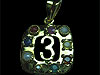 Navratna silver Pendant no.3,from orissa gems