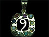 Navratna silver Pendant no.9,from orissa gems